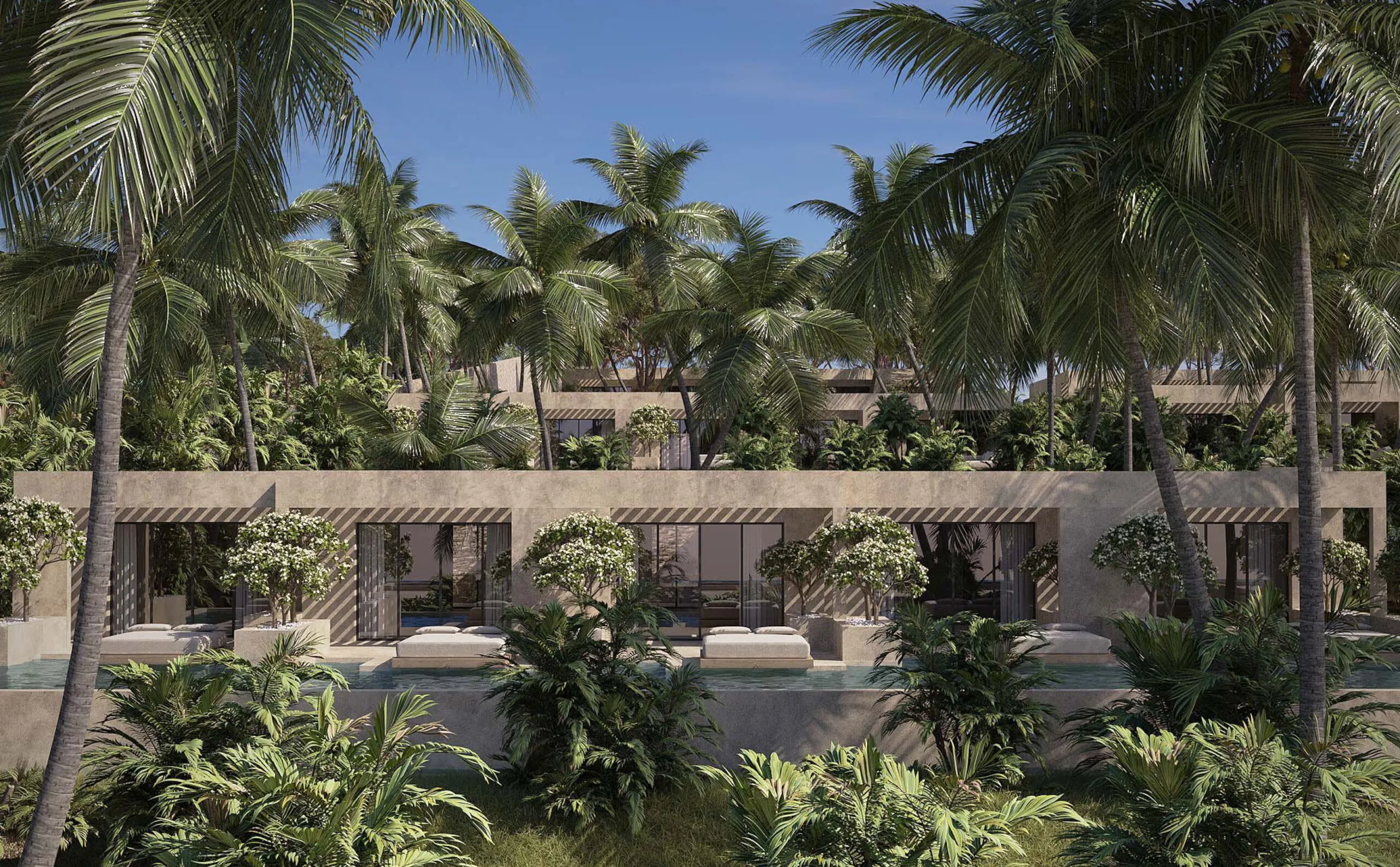 Luxury swim-up suite at ananea Baron Zanzibar